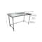 Bk Resources Stainless Steel Work Table With Open Base, 1.5" Rear Riser 60"Wx24"D VTTROB-6024 - alternate 4
